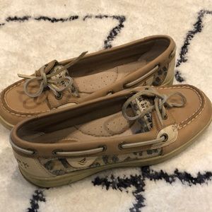 sperry top sider shoes with cheetah print